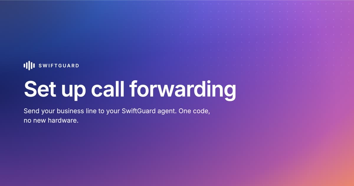 Set up call forwarding