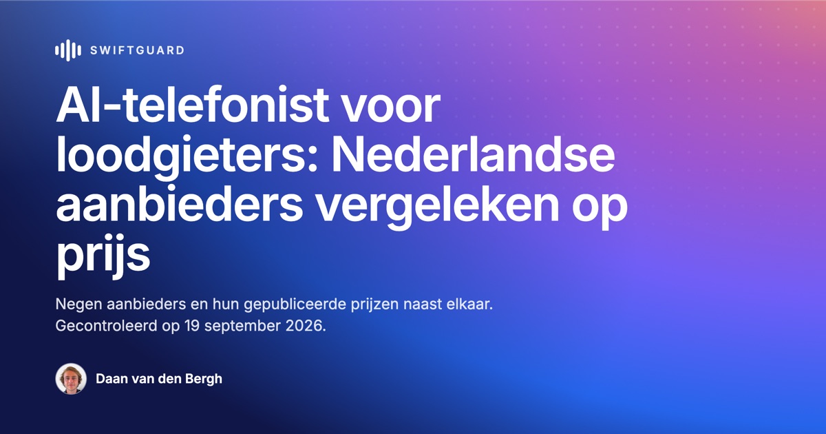 AI-telefonist voor loodgieters en installateurs: Nederlandse aanbieders vergeleken op prijs
